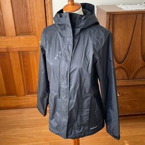 Marmot rain jacket, black, size Small